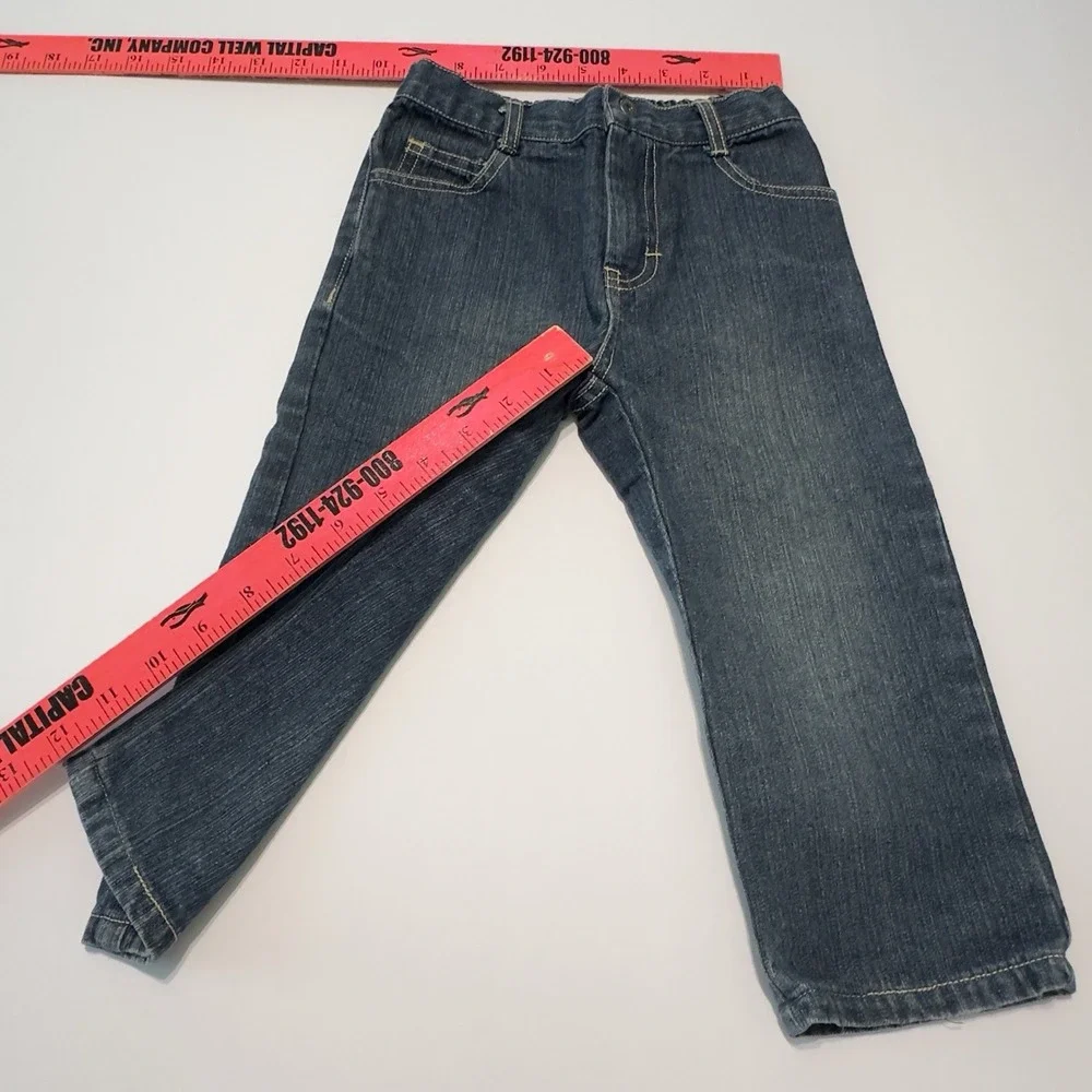 Calvin Klein Jeans Toddler Boys 24M Dark Wash Straight Leg Denim‎ Blue Pants